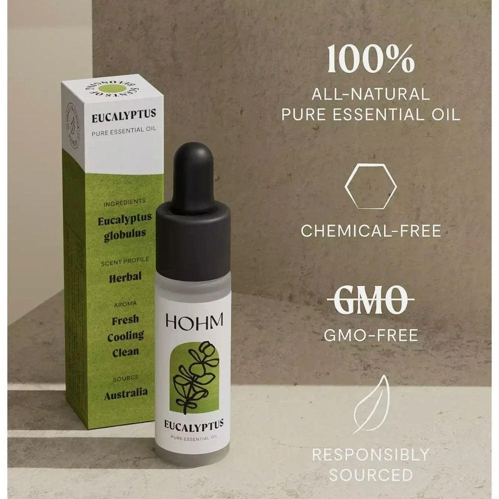 Hohm‎ Eucalyptus Essential Diffuser Oil Blend Natural Pure Relax 15 ml GMO Free